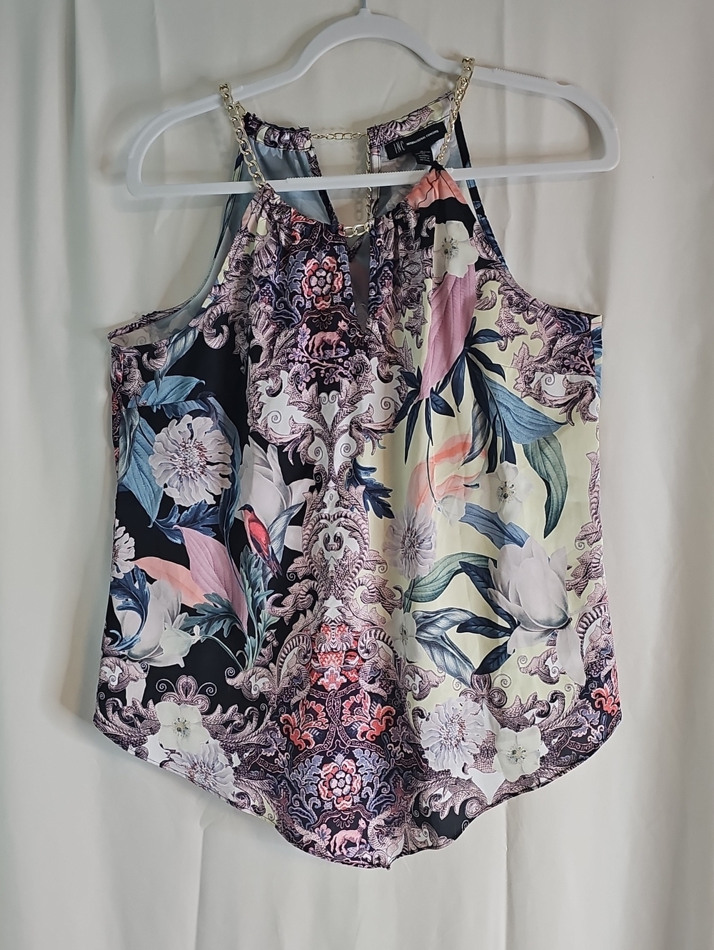 INC International Concepts Floral Chain-Trim Cami